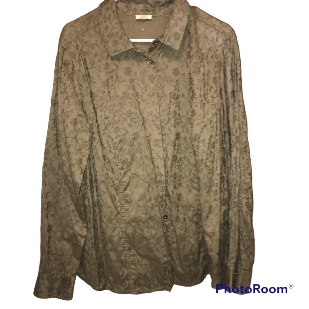 J. Jill Button Front Collared Blouse - image 1